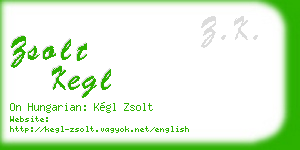 zsolt kegl business card